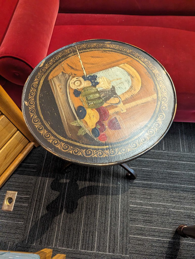 Paint Decorated Side Table