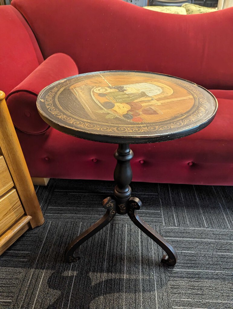 Paint Decorated Side Table