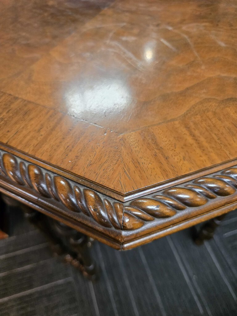 Antique Carved Lamp Table
