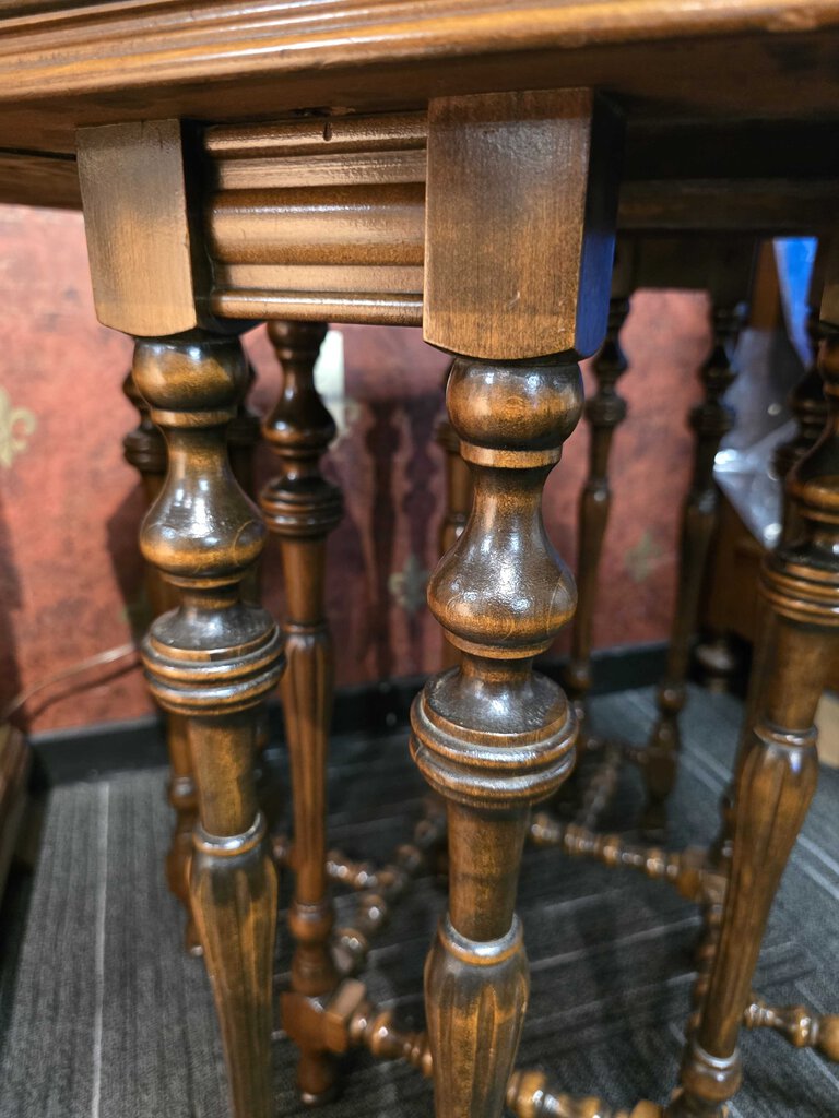 Antique Carved Lamp Table