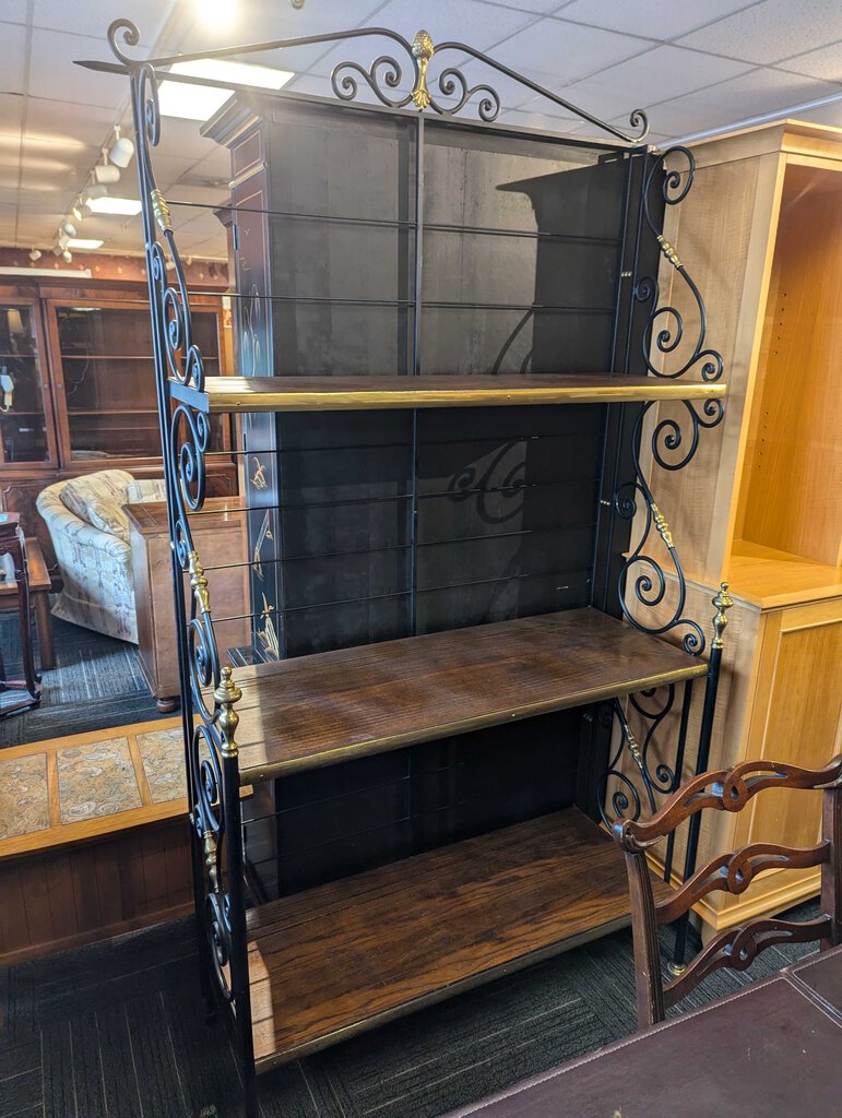 Vintage Iron Bakers Rack