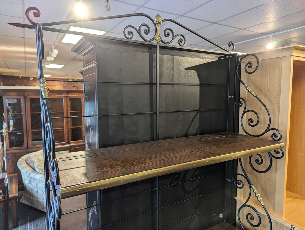 Vintage Iron Bakers Rack