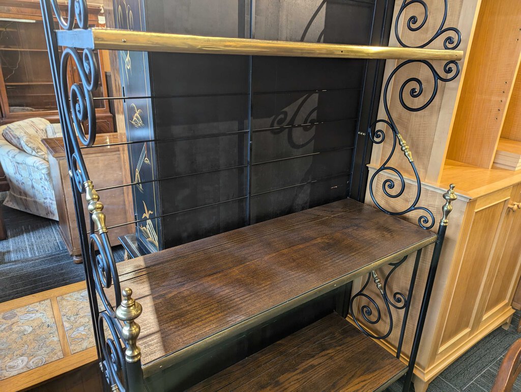 Vintage Iron Bakers Rack