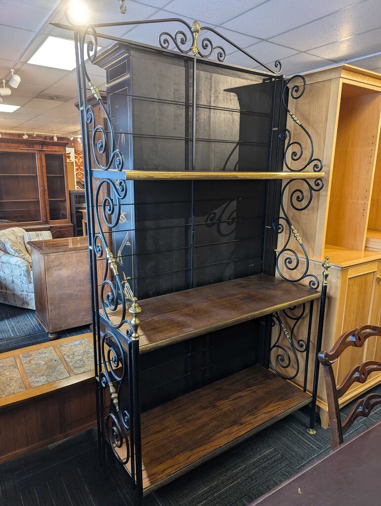 Vintage Iron Bakers Rack