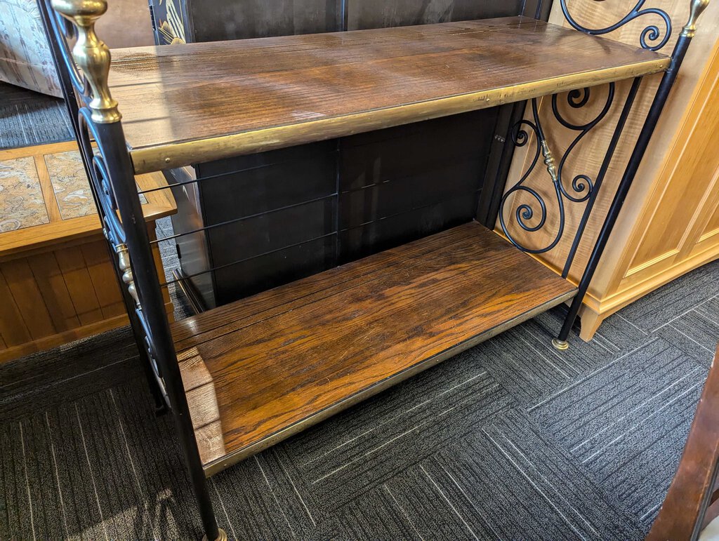 Vintage Iron Bakers Rack