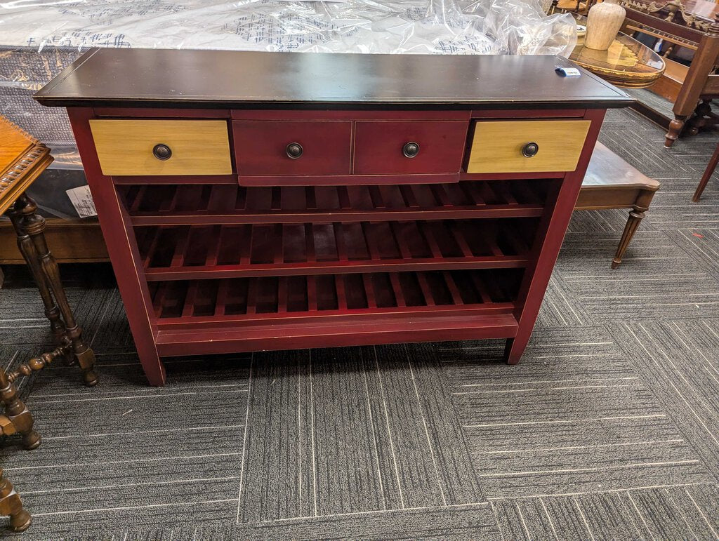 Modern Paint Decorated Wine Cabinet
