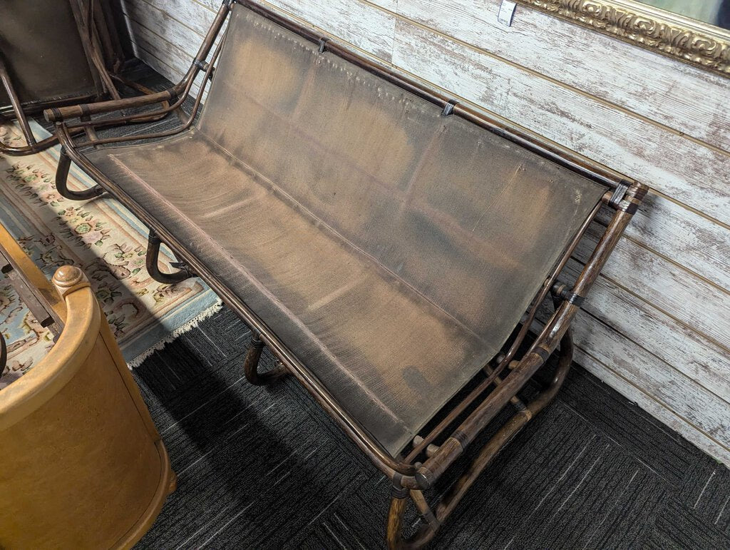 Mid Century Modern Rattan Sofa