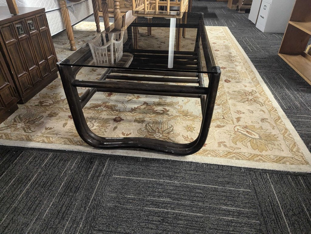 Mid Century Modern Rattan Coffee Table