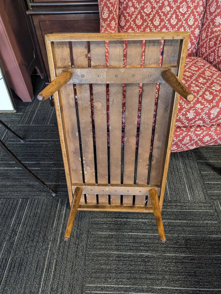 Pair Of Mid Century Modern Slat Wood Side Tables