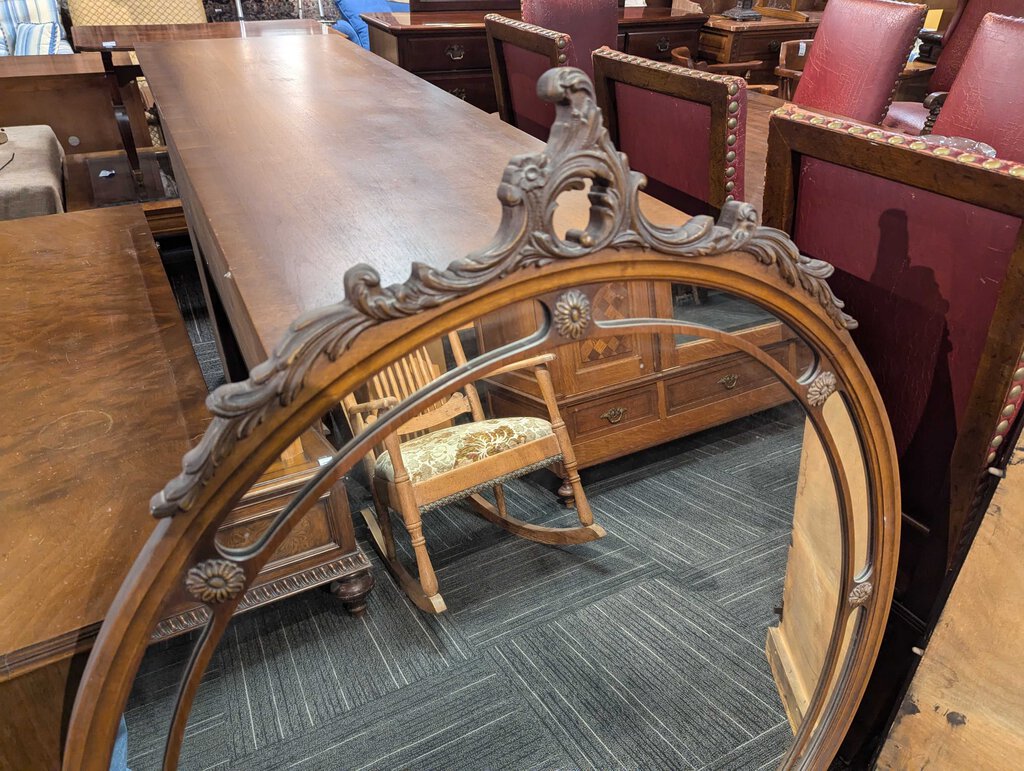 Vintage Carved Vanity With Mirror