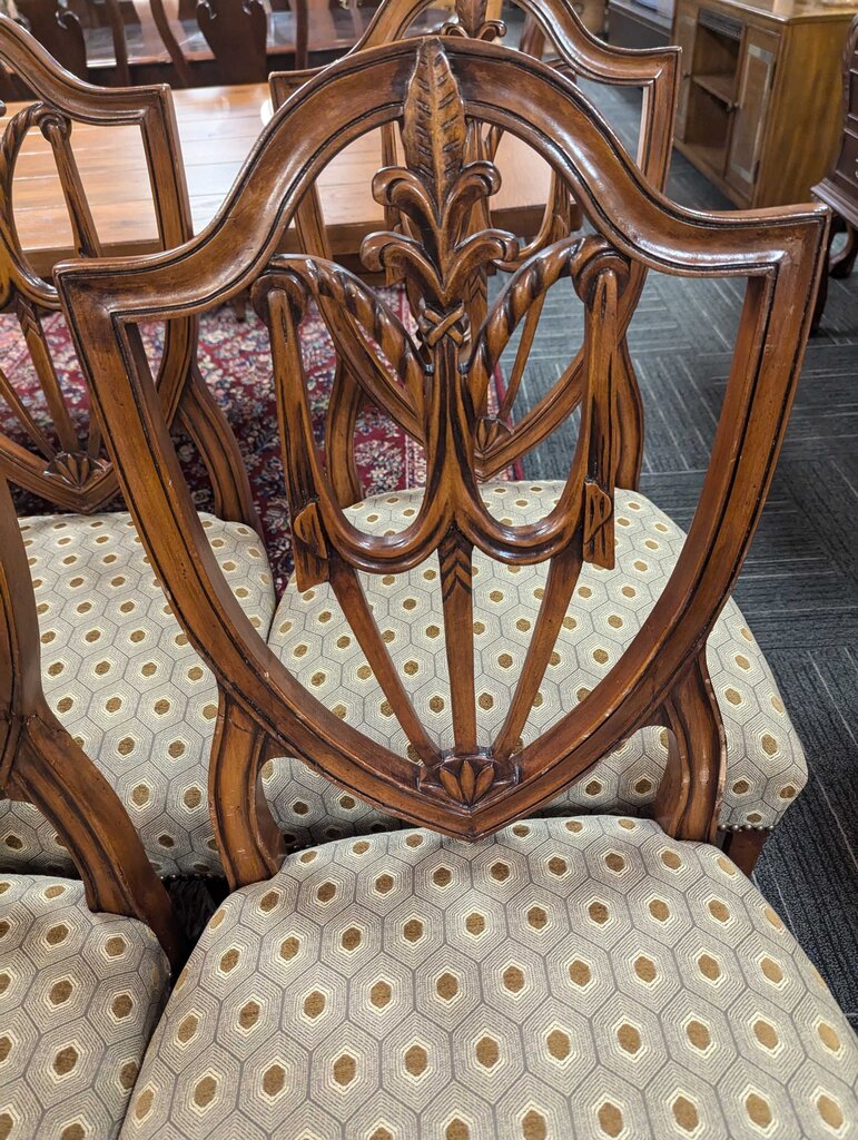 Eight Contemporary Shield Back Chairs