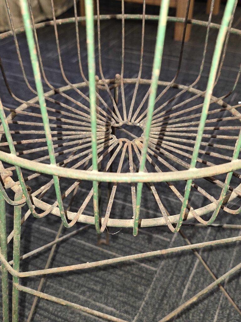 Vintage Industrial Wire Basket Circa 1940