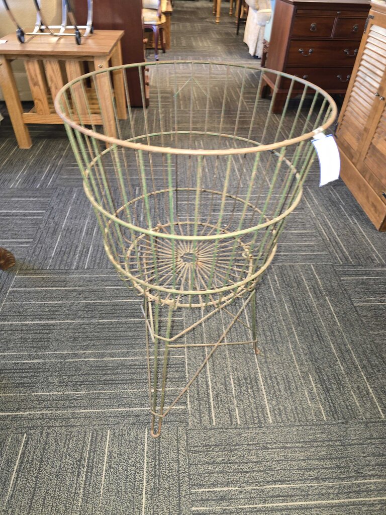 Vintage Industrial Wire Basket Circa 1940