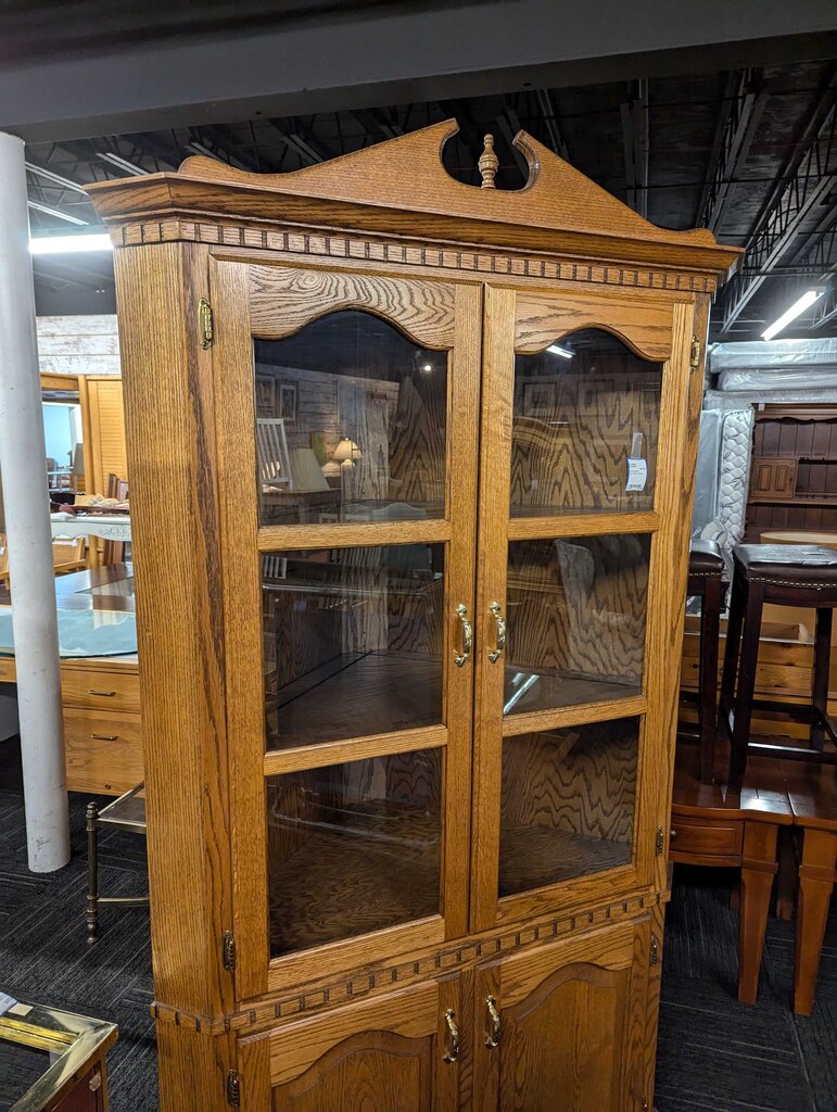Oak Corner Cabinet