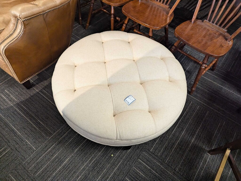 Upholstered Round Ottoman