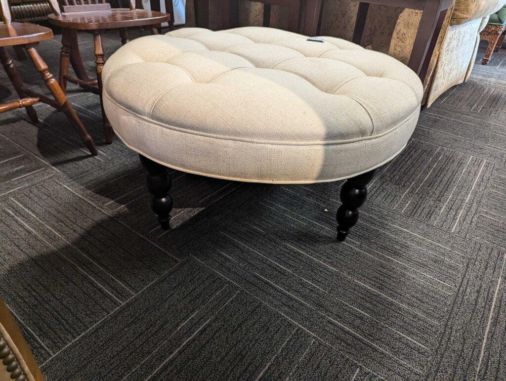 Upholstered Round Ottoman