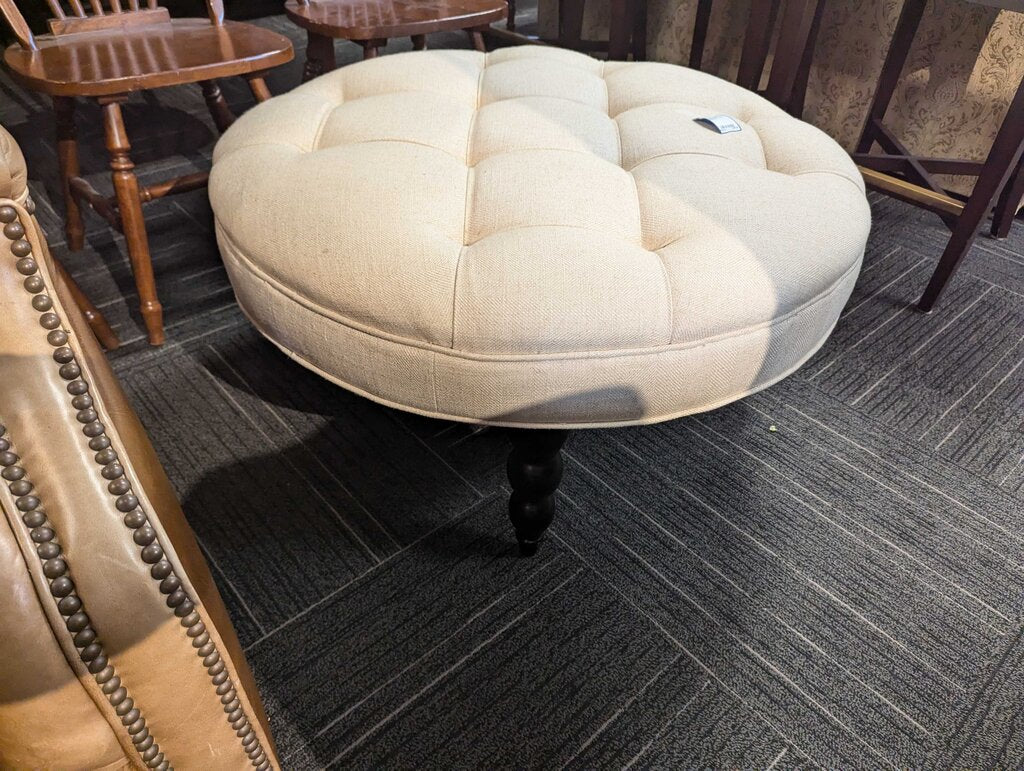 Upholstered Round Ottoman