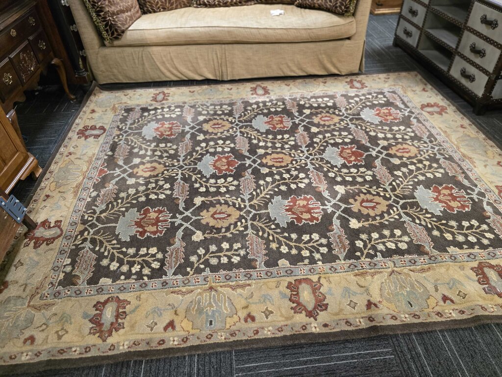Contemporary Machine Made Wool Carpet