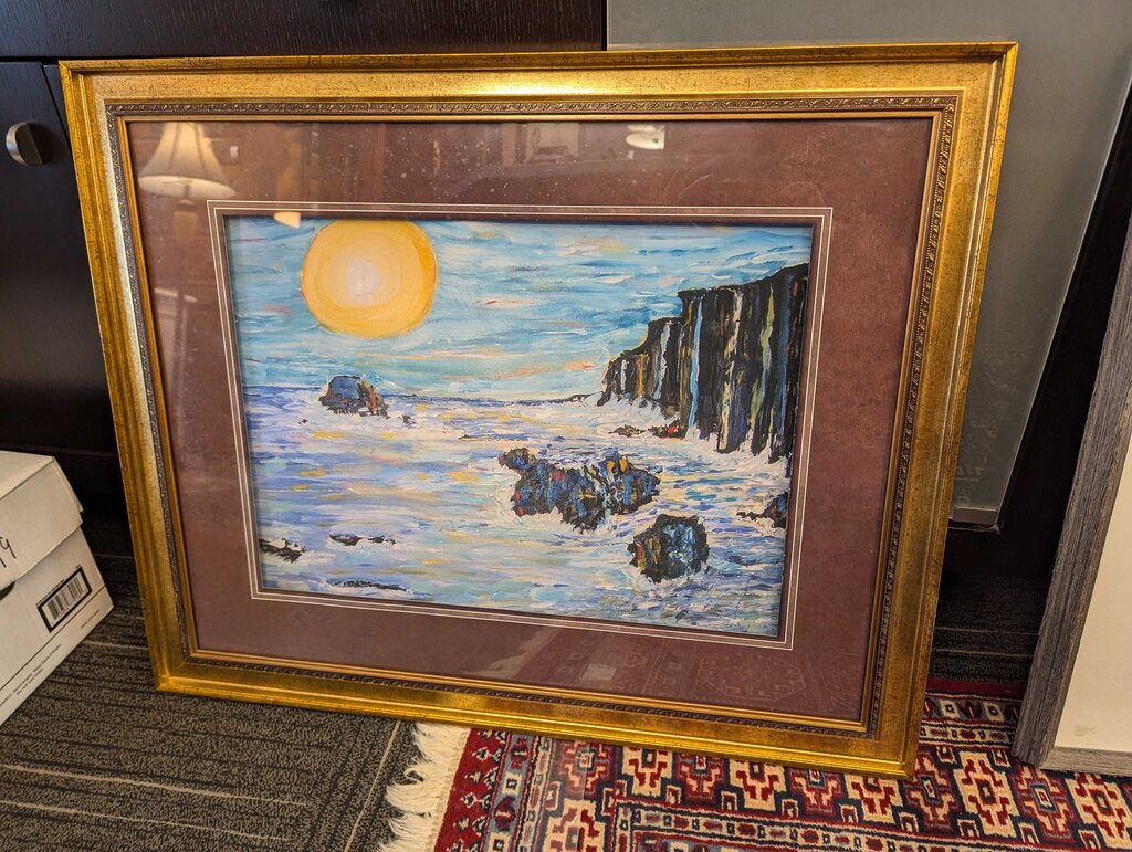 Giclet Print Entitled Dana Point Hide Pitch Cliffs