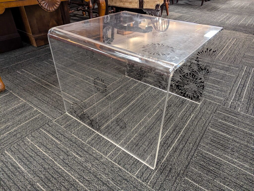 Mid Century Lucite Side Table