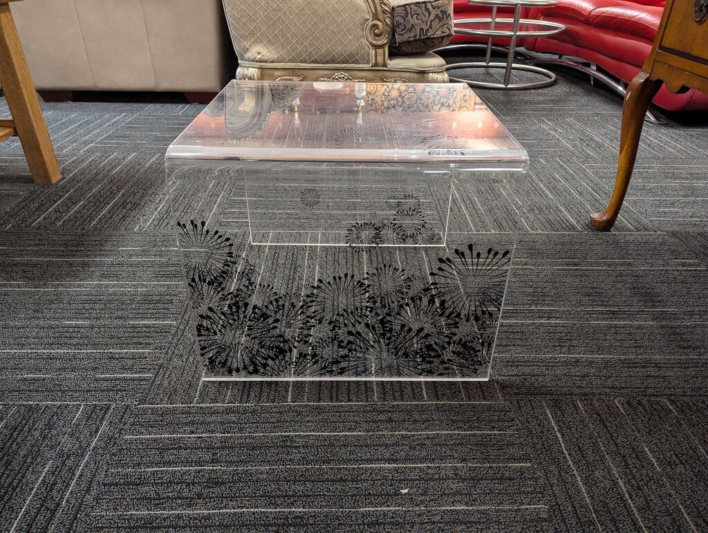 Mid Century Lucite Side Table