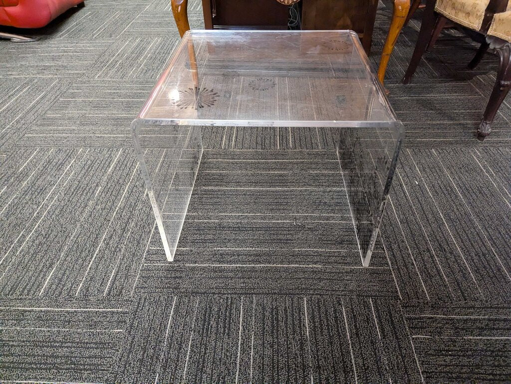 Mid Century Lucite Side Table