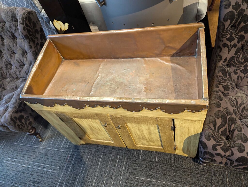Antique Copper Lined Dry Sink