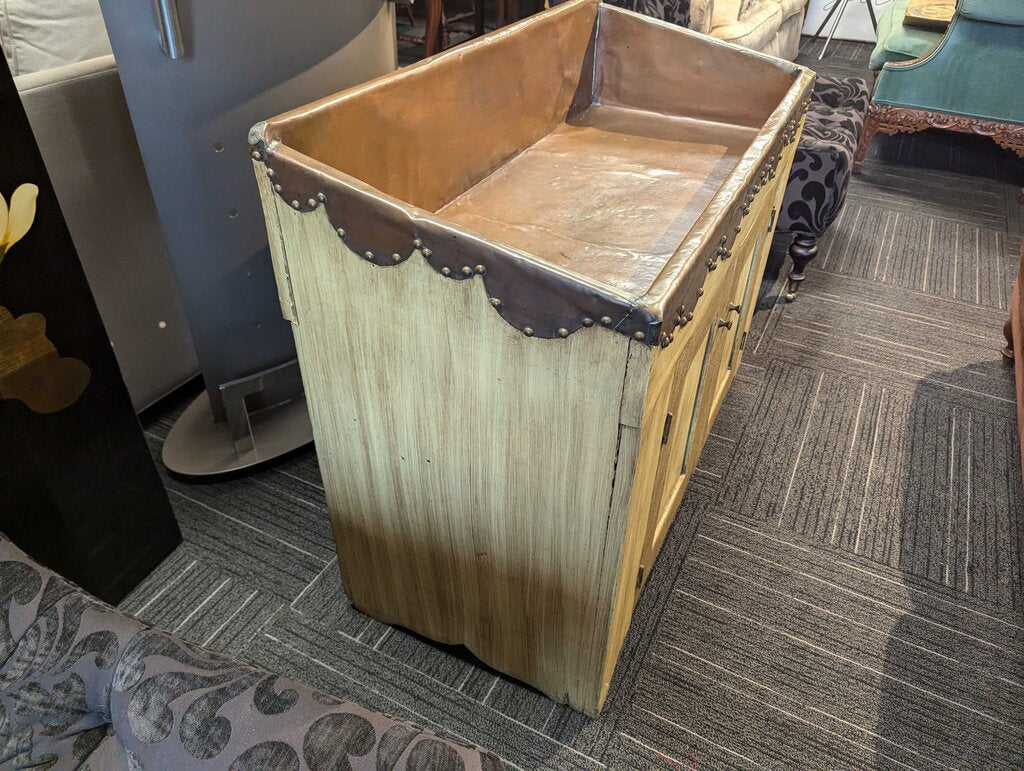 Antique Copper Lined Dry Sink