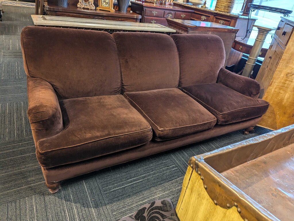 Brown Sofa By Sherrill