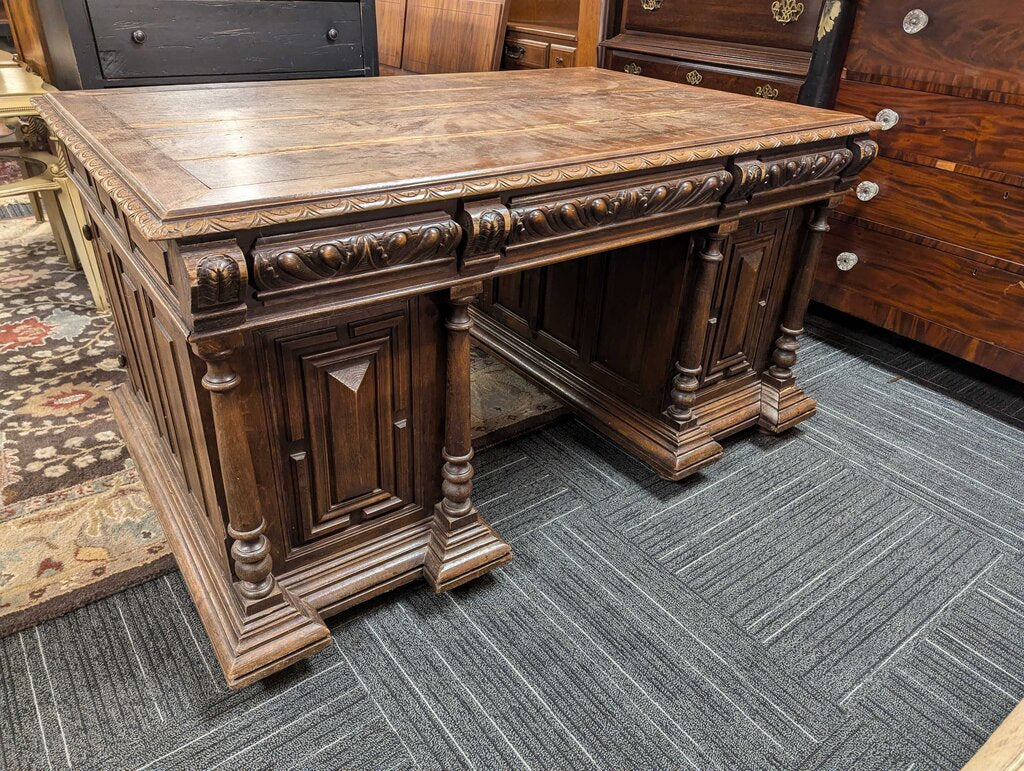 Antique Jacobean Style Desk Circa 1890