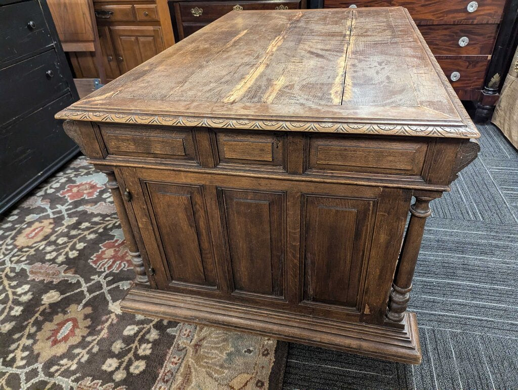 Antique Jacobean Style Desk Circa 1890