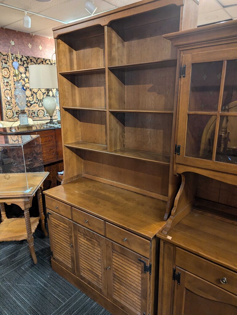 Ethan Allen Maple Bookshelf With Storage