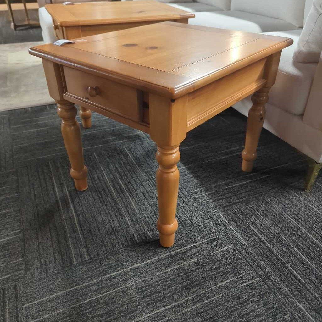 Pine One Drawer Side Table