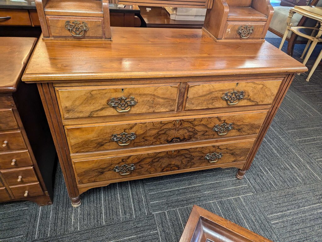 Victorian Dresser With Mirror