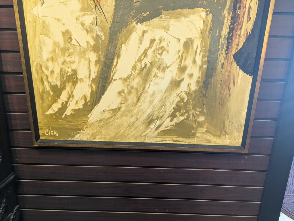 E. Cien Oil On Canvas Painting 33'' x 45''