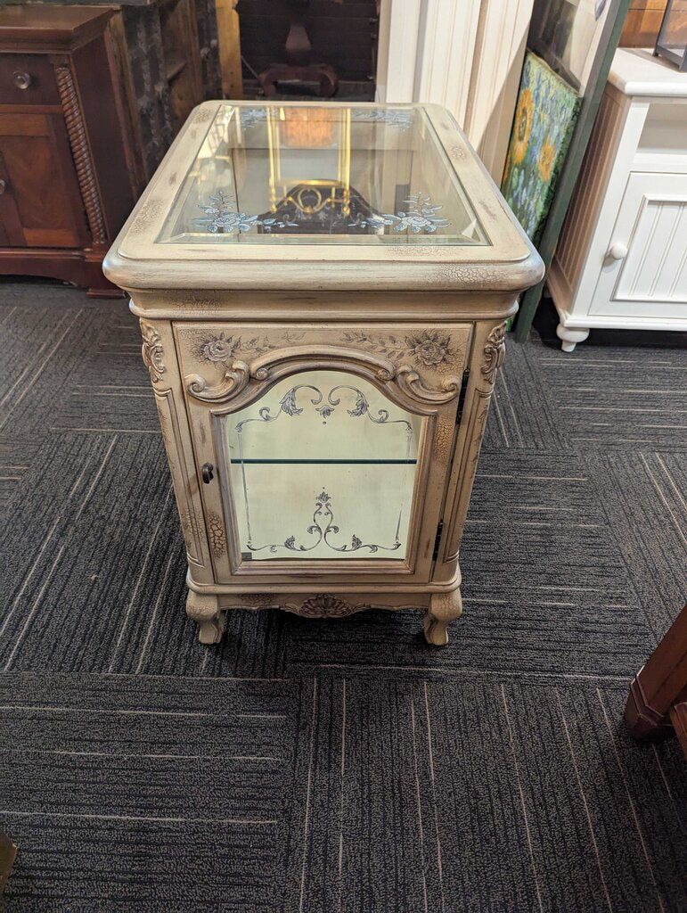 French Paint Decorated Display Cabinet