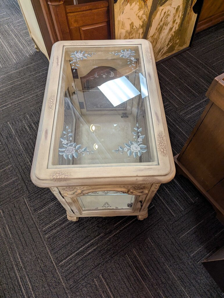 French Paint Decorated Display Cabinet