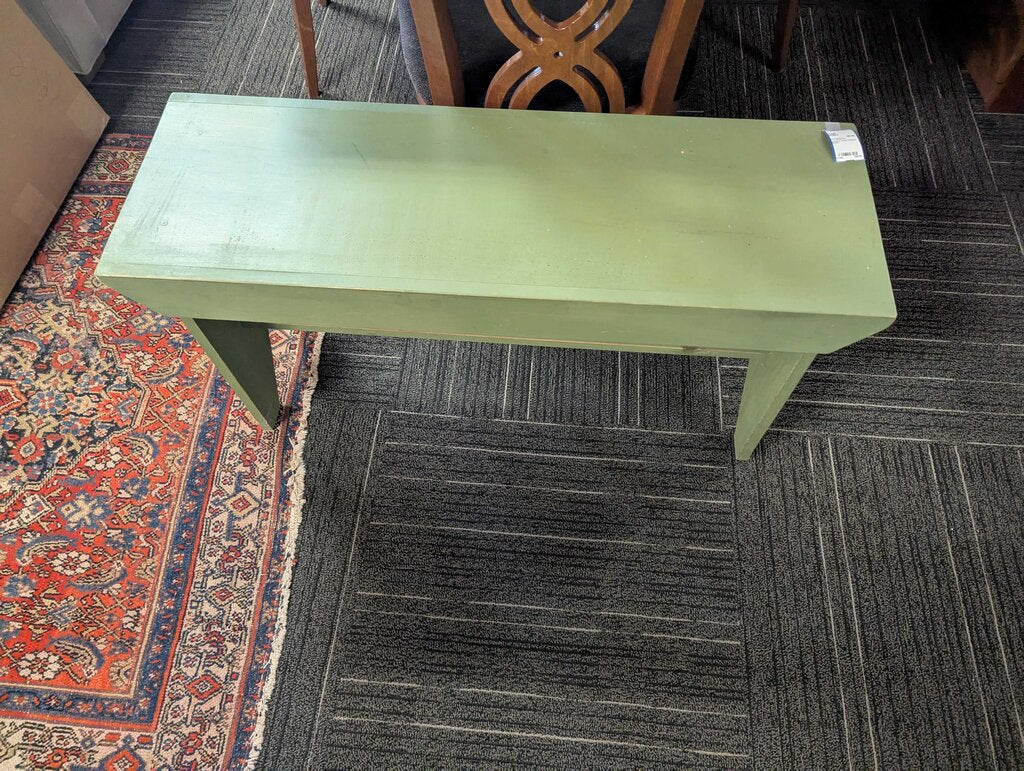 Country Green Painted Bench