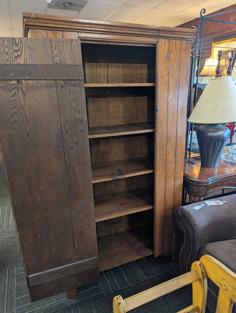 Antique Oak Jelly Cupboard