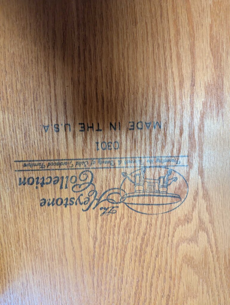 Oak Table With Six Chairs By Keystone Collection