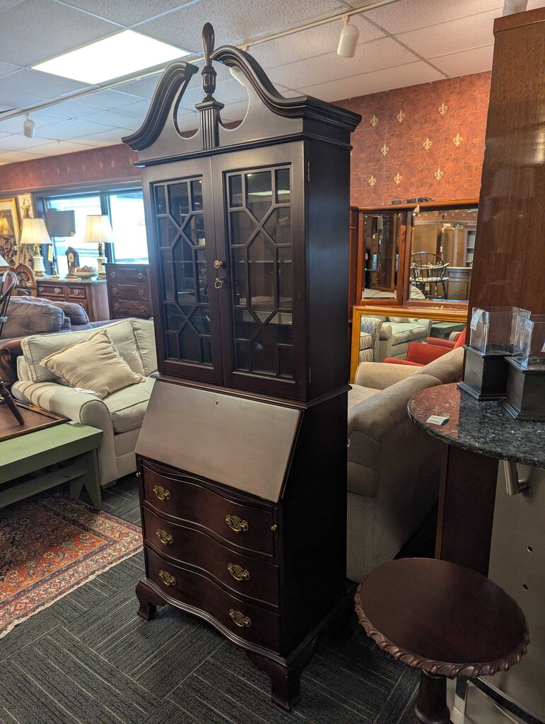 Mahogany Drop Front Desk By Jasper Cabinet
