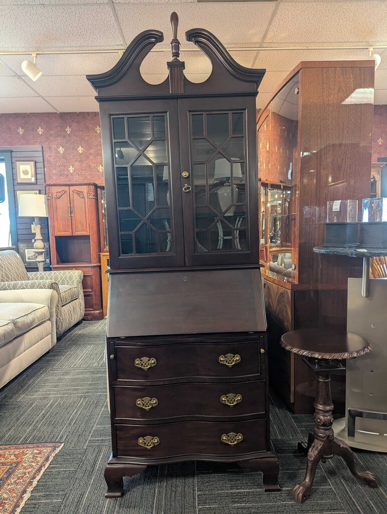 Mahogany Drop Front Desk By Jasper Cabinet