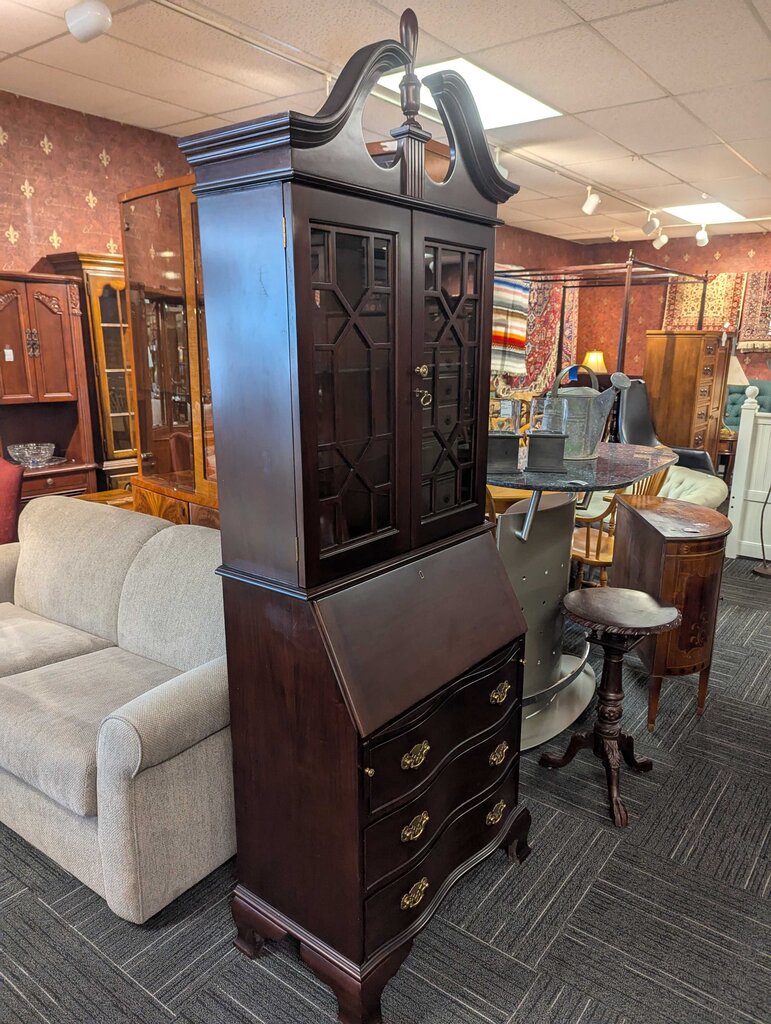 Mahogany Drop Front Desk By Jasper Cabinet
