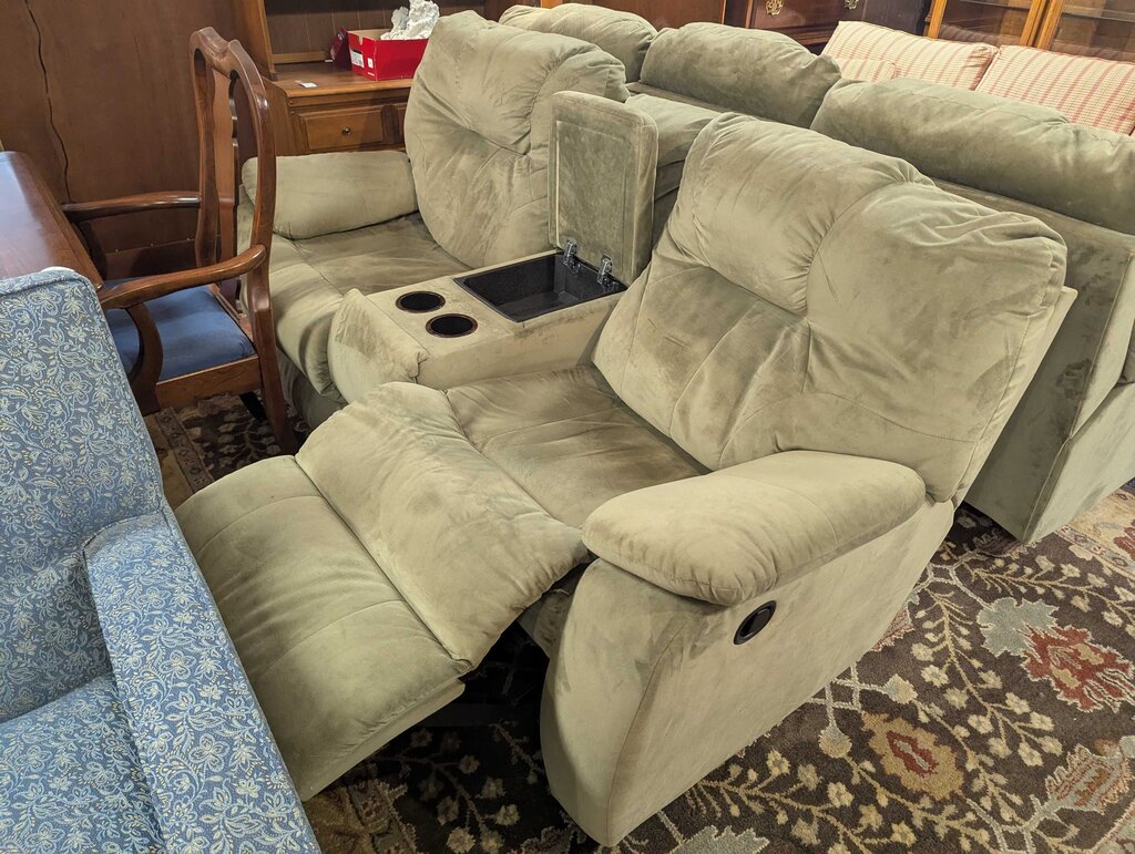 Reclining Microfiber Loveseat