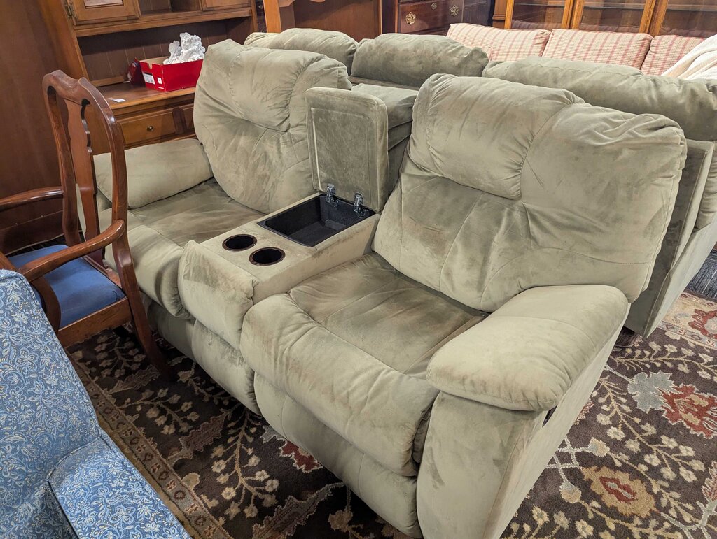 Reclining Microfiber Loveseat