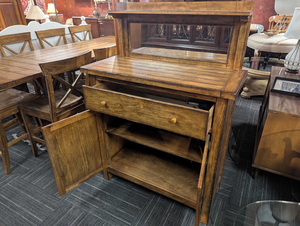 One Drawer Sideboard With Mirror