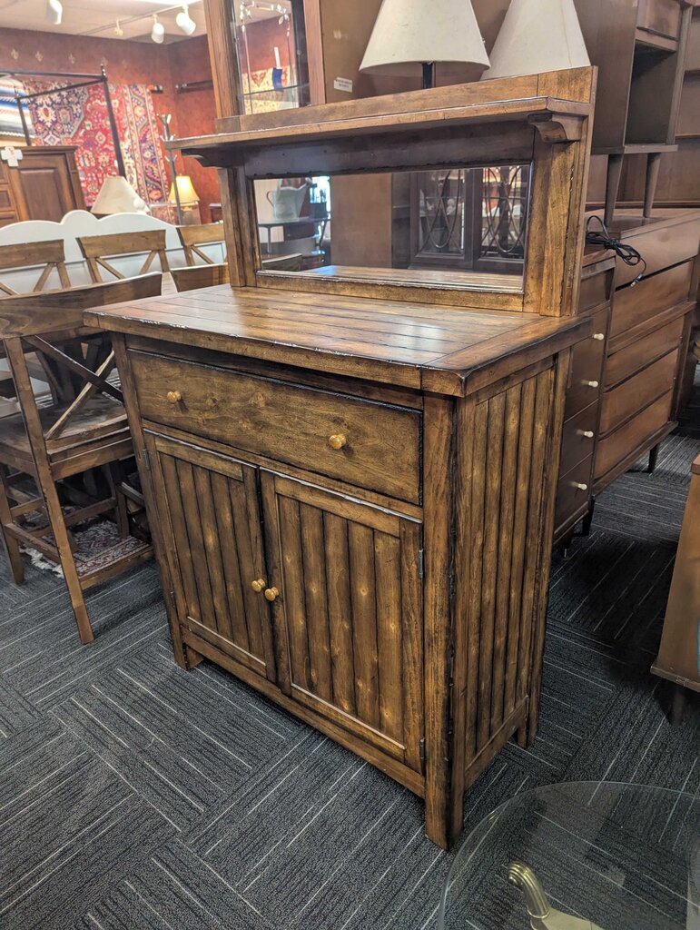 One Drawer Sideboard With Mirror