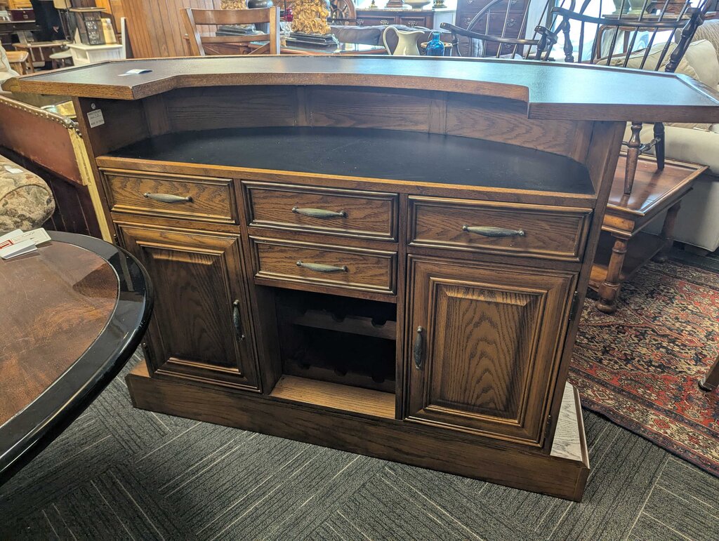 Modern Home Bar With Two Stools