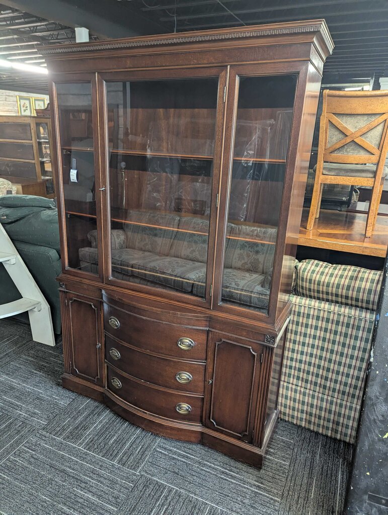 Vintage Mahogany China Cabinet
