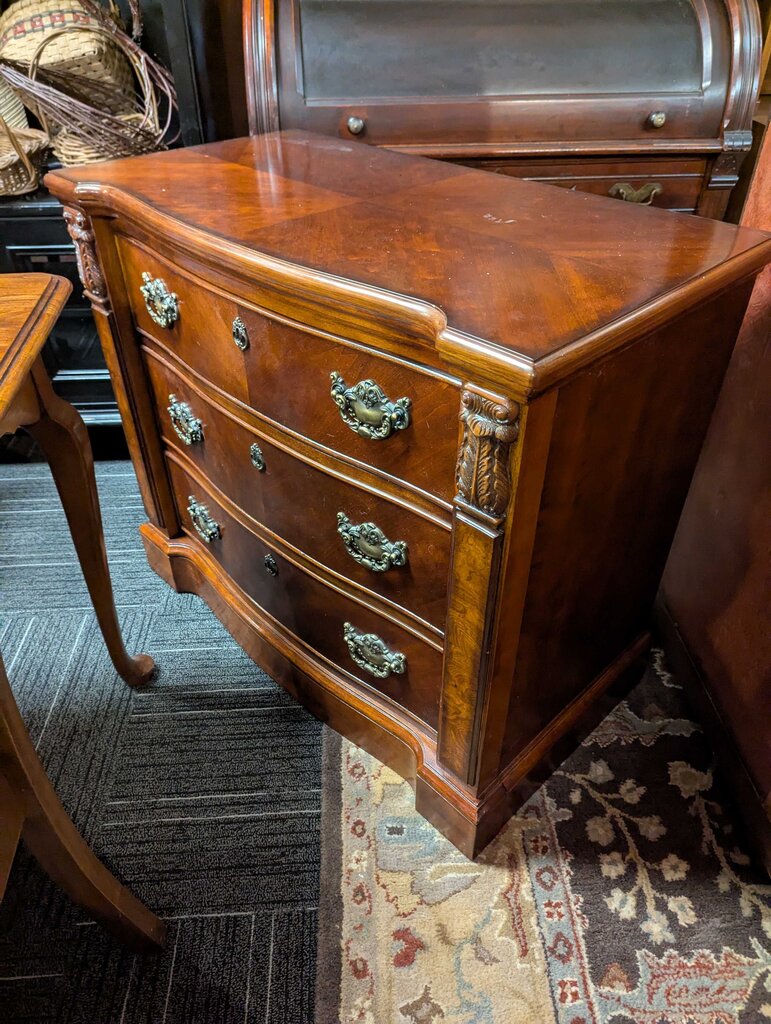 Large Modern Cherry Nightstand by Broyhill